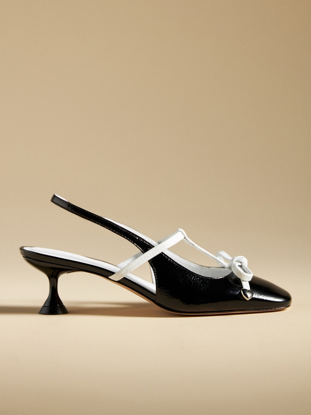 Anthropologie Maeve Vicenza Brigitte Bow Slingback EU 40 Bow Kitten Heel - Picture 4 of 13